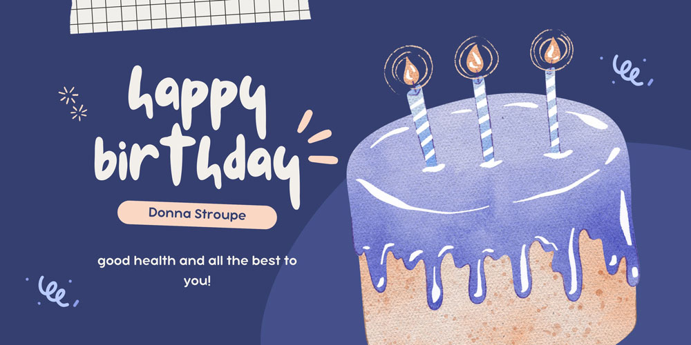 Happy Birhtday Donna Stroup