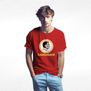 Caucasians Redskins T Shirt