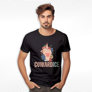 Cowardice Fuck ICE Middle Finger T Shirt