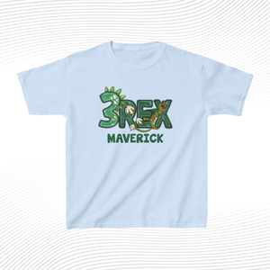 Custom 3 Rex Dinosaur Birthday T Shirt For Boys