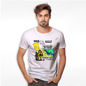 Bart Simpson Gulf War T Shirt