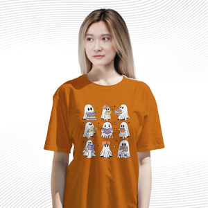 Ghost Reading Books T Shirt