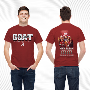 GOAT Nick Saban Icon Award T Shirt