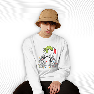 Lung Lights Nurse Christmas Sweatshirt