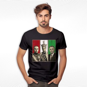 Pahlavi Dynasty Three Generations Reza Shah Mohammad Reza T Shirt
