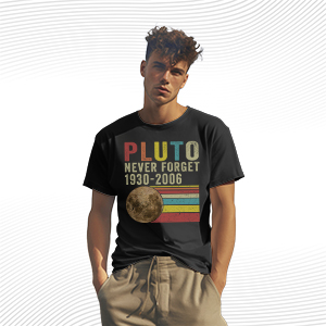 Pluto Never Forget 1936-2006 Planet T Shirt