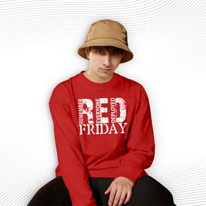 Red Friday Remember Everyone Deployed Sweater