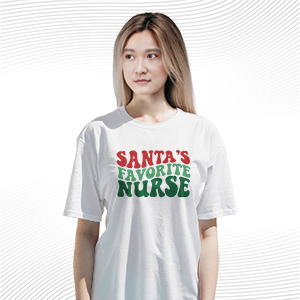 Santa Favorite Nurse T Shirt