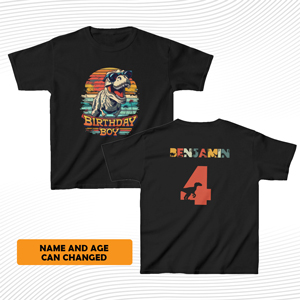 Custom Dinosaur Birthday T Shirt