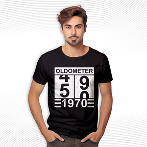 Custom Oldometer 50th Birthday T Shirt