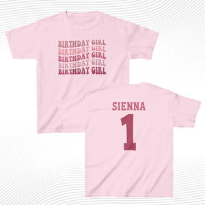 Custom Birthday Girl T Shirt, 1st Birthday