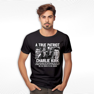 Charlie Kirk A True Patriot T Shirt