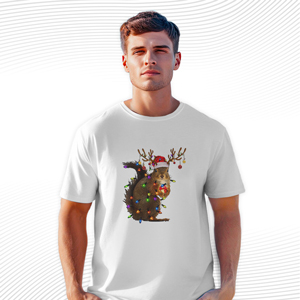 Squirrel Christmas Lights T Shirt