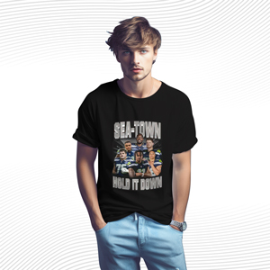 Sea-Town Hold It Down Seattle Seahawks Shirt Ready For Kickoff Sea-Town Hold It Down Seattle Seahawks T Shirt