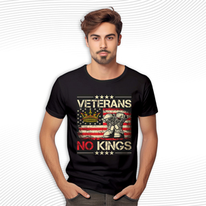 Veterans No Kings Military Protest T Shirt