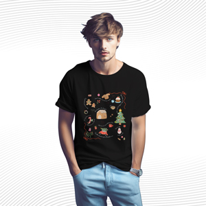 Doodle Liberal Values Holiday Subtle Anti Trump Christmas T Shirt