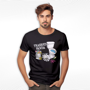 Trashed Panda Funny Drunk Raccoon T Shirt